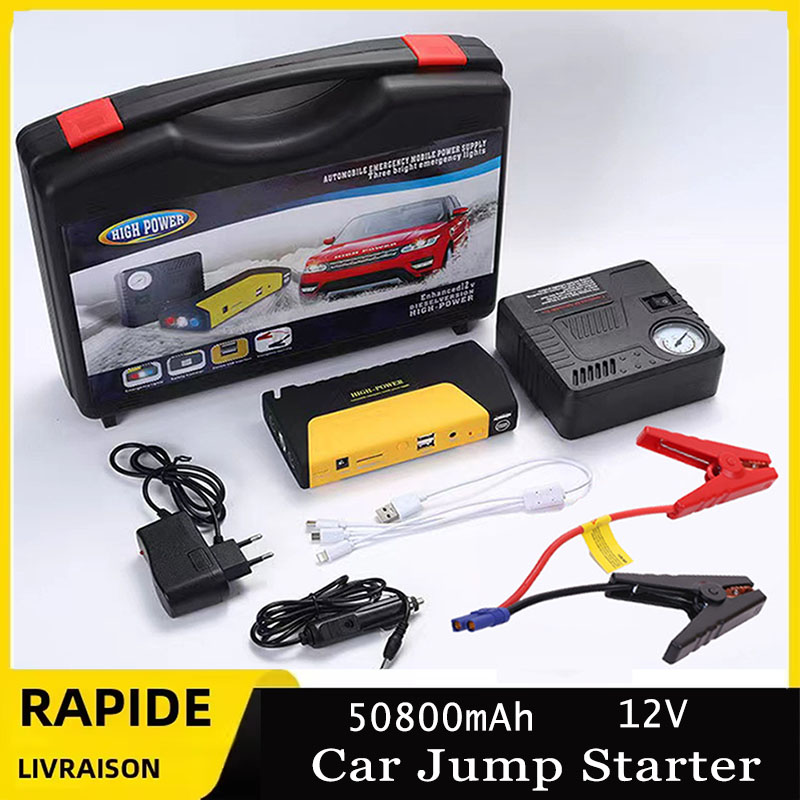 Power Banks - Draagbare 12V auto-starthulp, multifunctionele noodbooster met