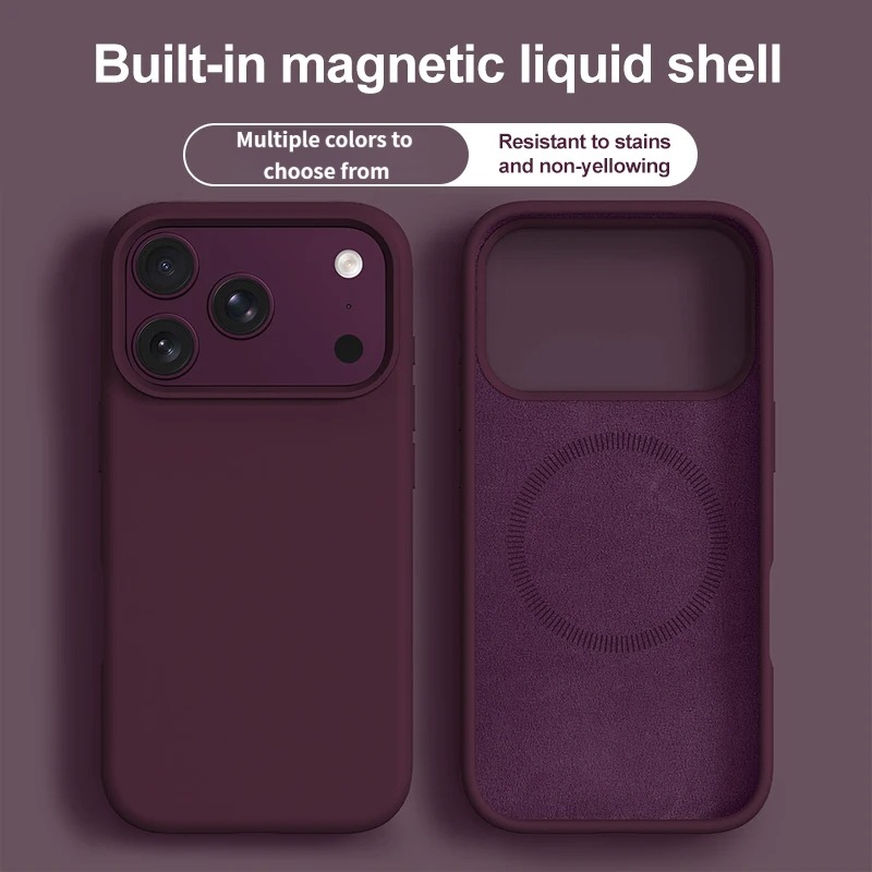 Liquid Silicone Magnetic Phone Case - ﻿Originele Vloeibare Siliconen Magnetische Telefoon hoesjes