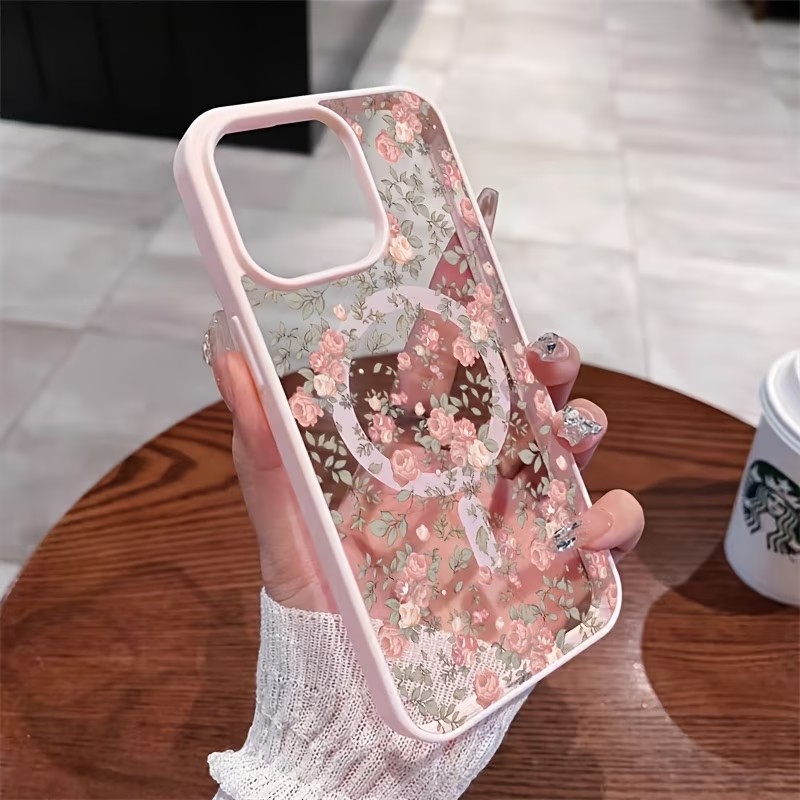 Roze Kleine Rozen Transparante - Clear Shockproof Bumper Case recensie en prijs