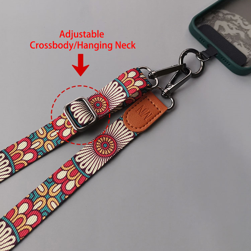 Retro Totempatroon Crossbody M - Crossbody Lanyard Neck Strap Case recensie en prijs